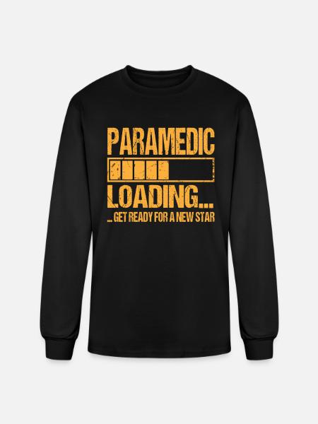 Paramedic Loading Paramedic Gift - Men's Long Sleeve T-Shirt - black