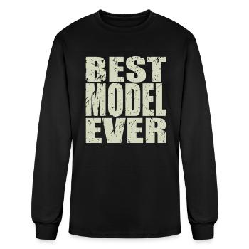 Best Model Ever Model Gift - Men's Long Sleeve T-Shirt - black - Front