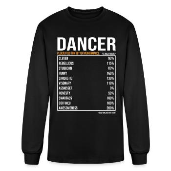 Dancer Daily Value funny Dancer - Men's Long Sleeve T-Shirt - black - Front