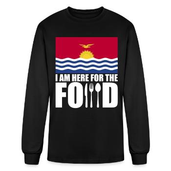 Kiribati flag souvenir food travel - Men's Long Sleeve T-Shirt - black - Front