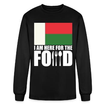 Madagascar flag souvenir food travel - Men's Long Sleeve T-Shirt - black - Front
