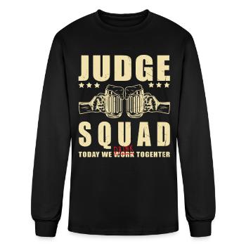 Judge Party Crew | Judge Squad - Men's Long Sleeve T-Shirt - black - Front