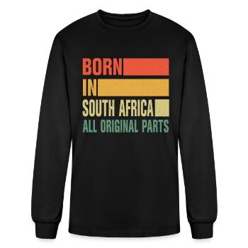 Born in South Africa - Men's Long Sleeve T-Shirt - black - Front