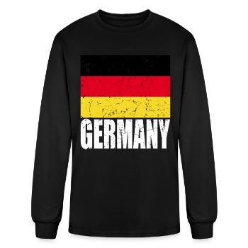 Germany Flag - Men's Long Sleeve T-Shirt - black - Front