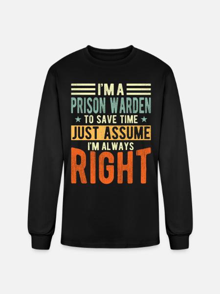 Prison Warden - Men's Long Sleeve T-Shirt - black