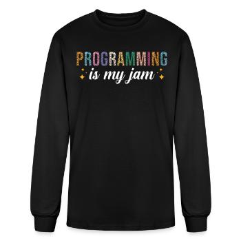 Programming is my Jam - Men's Long Sleeve T-Shirt - black - Front