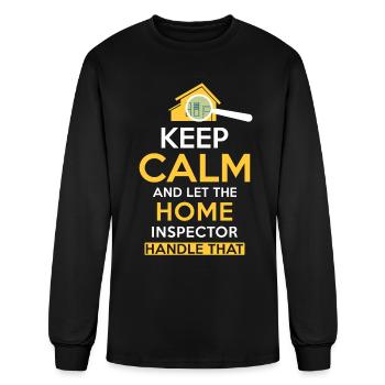 Home Inspector Saying Funny Home Inspector - Men's Long Sleeve T-Shirt - black - Front