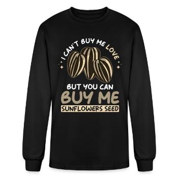 Sunflower Seeds - Men's Long Sleeve T-Shirt - black - Front