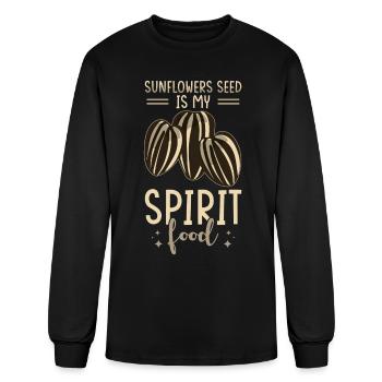 Sunflower Seeds - Men's Long Sleeve T-Shirt - black - Front