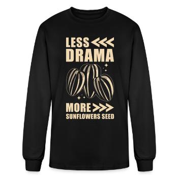 Sunflower Seeds - Men's Long Sleeve T-Shirt - black - Front