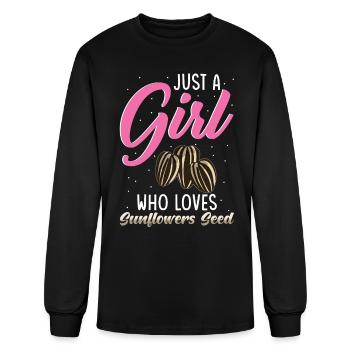 Sunflower Seeds - Men's Long Sleeve T-Shirt - black - Front
