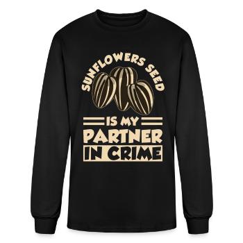 Sunflower Seeds - Men's Long Sleeve T-Shirt - black - Front