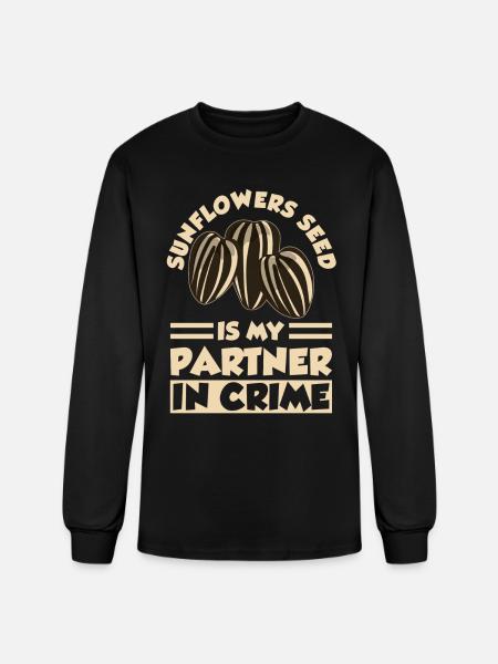 Sunflower Seeds - Men's Long Sleeve T-Shirt - black