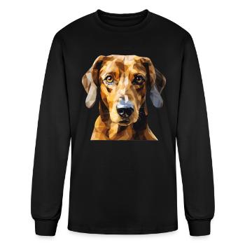 Dachshund Wiener Dog - Men's Long Sleeve T-Shirt - black - Front