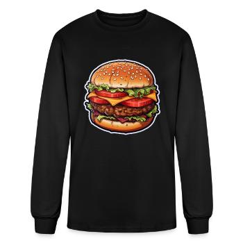 Hamburger - Men's Long Sleeve T-Shirt - black - Front