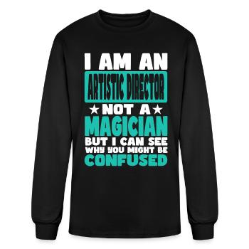 Artistic DIrector - Men's Long Sleeve T-Shirt - black - Front