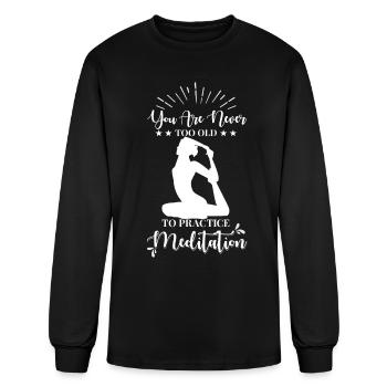Meditation - Men's Long Sleeve T-Shirt - black - Front