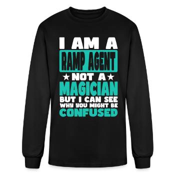 Ramp Agent - Men's Long Sleeve T-Shirt - black - Front