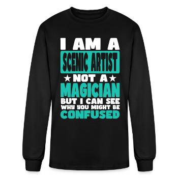 Scenic Artist - Men's Long Sleeve T-Shirt - black - Front