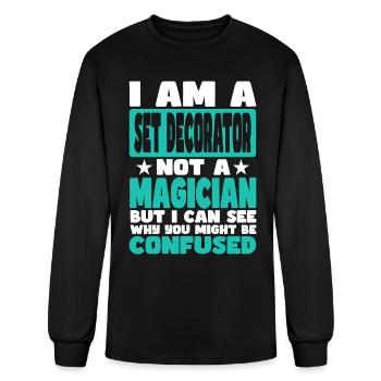 Set Decorator - Men's Long Sleeve T-Shirt - black - Front