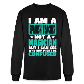Spanish Teacher - Men's Long Sleeve T-Shirt - black - Front