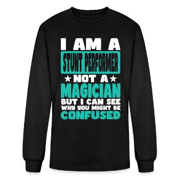 Stunt Performer - Men's Long Sleeve T-Shirt - black - Front