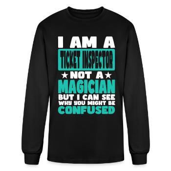 Ticket Inspector - Men's Long Sleeve T-Shirt - black - Front