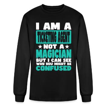 Ticketing Agent - Men's Long Sleeve T-Shirt - black - Front