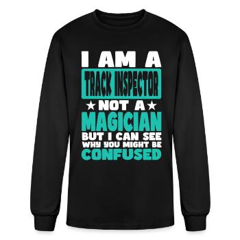 Track Inspector - Men's Long Sleeve T-Shirt - black - Front