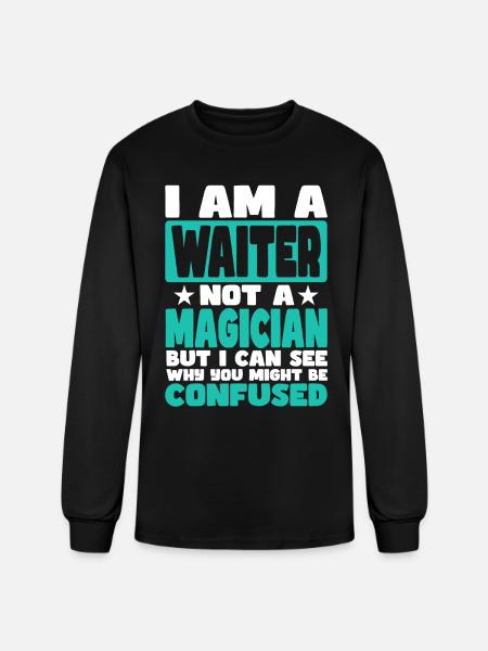 Waiter - Men's Long Sleeve T-Shirt - black