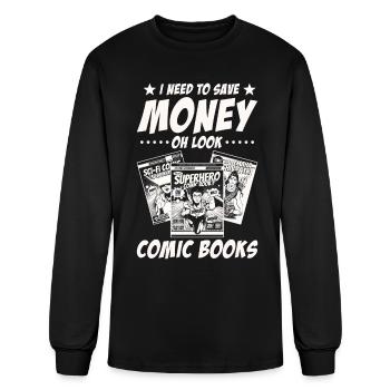Comic Books Collector - Men's Long Sleeve T-Shirt - black - Front