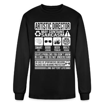 Artistic Director Sarcasm funny Gift Artistic - Men's Long Sleeve T-Shirt - black - Front
