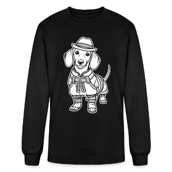 Dachshunds In Costumes Bavarian Dachshund - Men's Long Sleeve T-Shirt - black - Front