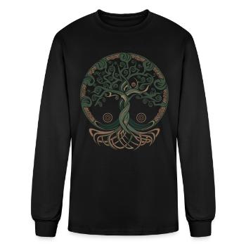 Neo Celtic Symbol - Men's Long Sleeve T-Shirt - black - Front