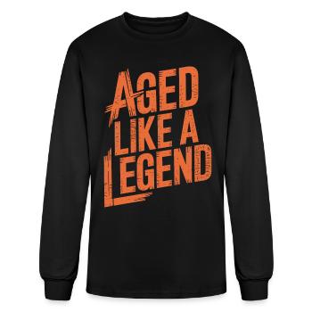 Aged Like A Legend Birthday Getting Older - Men's Long Sleeve T-Shirt - black - Front