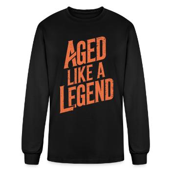 Aged Like A Legend Birthday Getting Older - Men's Long Sleeve T-Shirt - black - Front