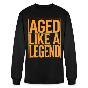 Aged Like A Legend Birthday Getting Older - Men's Long Sleeve T-Shirt - black - Front