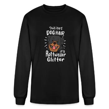 Rottweiler Dog Hair - Men's Long Sleeve T-Shirt - black - Front