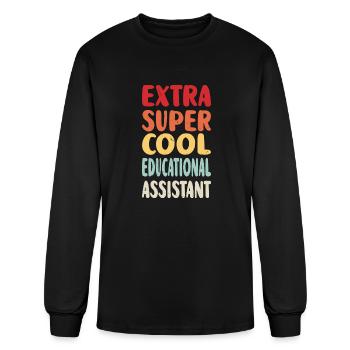 Extra Educational Assistant - Men's Long Sleeve T-Shirt - black - Front