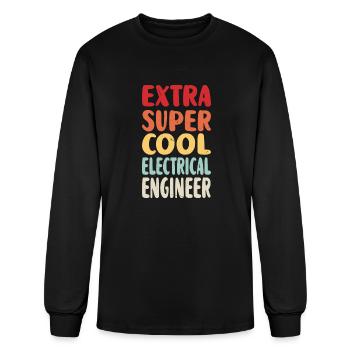 Extra Electrical Engineer - Men's Long Sleeve T-Shirt - black - Front