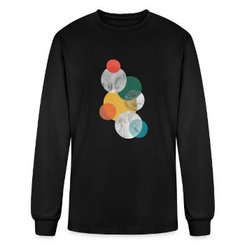 Geometric collage 12 - Men's Long Sleeve T-Shirt - black - Front