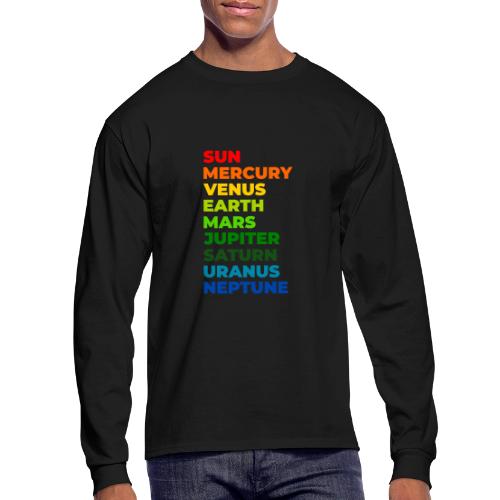 Color the solar system - Men's Long Sleeve T-Shirt