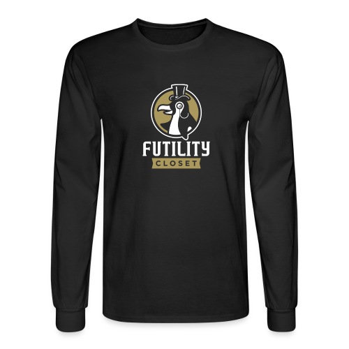 Futility Closet Logo - Reversed - Men's Long Sleeve T-Shirt