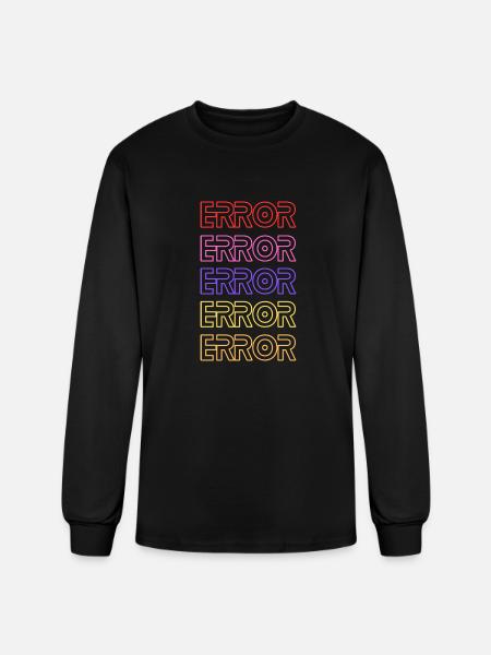 Error - Men's Long Sleeve T-Shirt - black