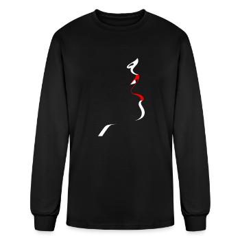 Woman s Mouth - Men's Long Sleeve T-Shirt - black - Front