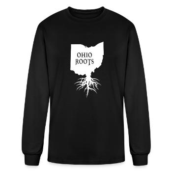 Ohio Roots - Men's Long Sleeve T-Shirt - black - Front