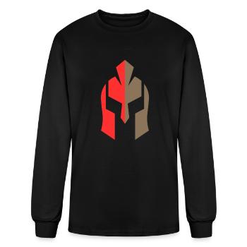 Spartan helmet - Men's Long Sleeve T-Shirt - black - Front