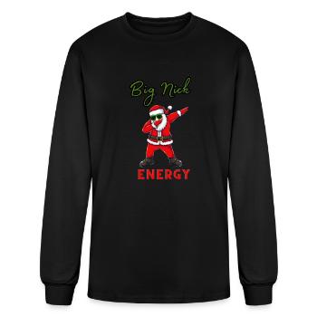 Big Nick Energy Santa - Men's Long Sleeve T-Shirt - black - Front