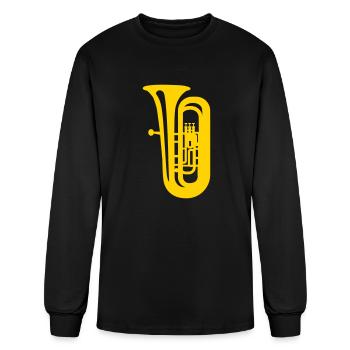 Tuba - Men's Long Sleeve T-Shirt - black - Front