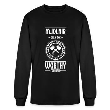 Vikings Celtic Symbol - Men's Long Sleeve T-Shirt - black - Front